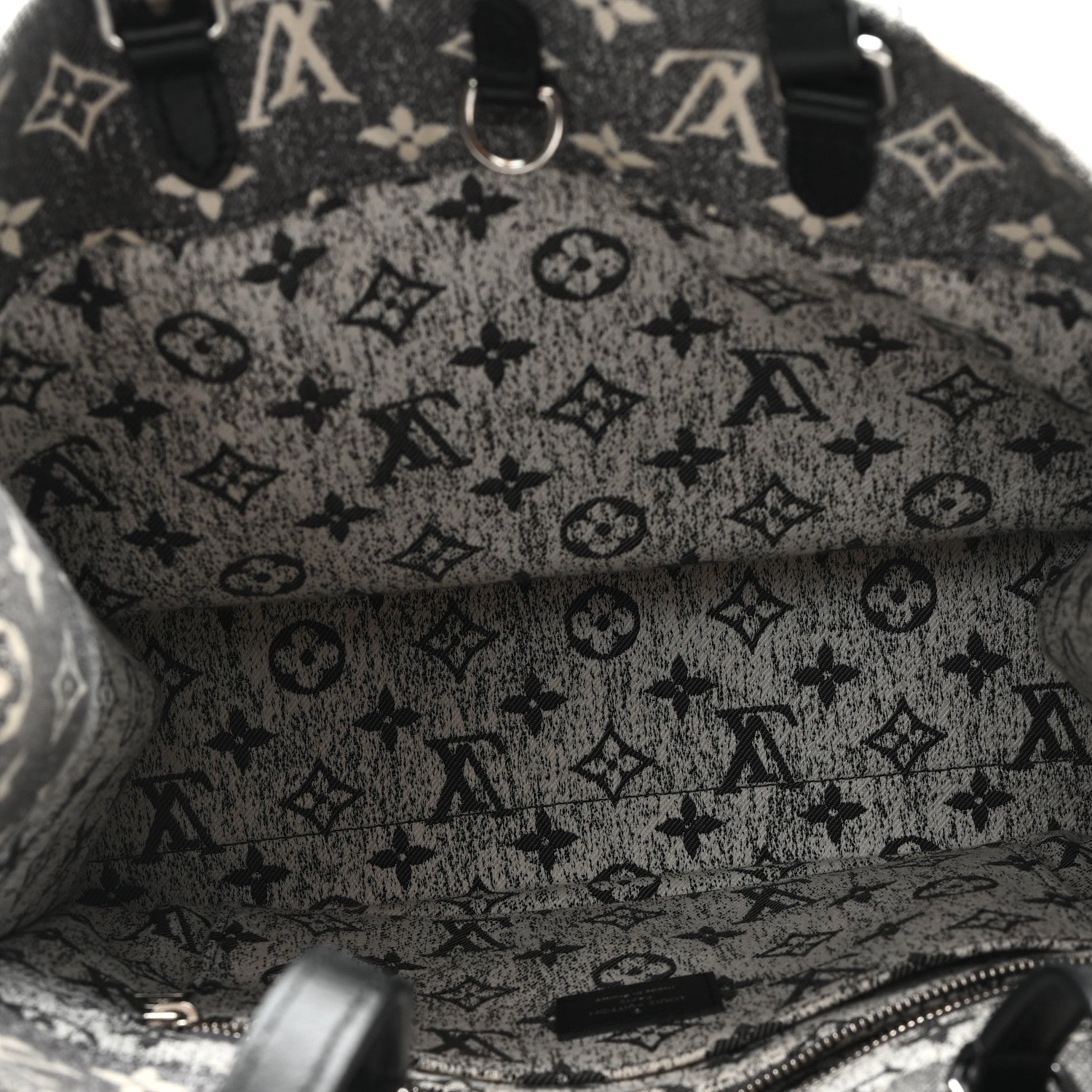Louis Vuitton Monogram Jacquard Denim Onthego MM Black 5 of 10