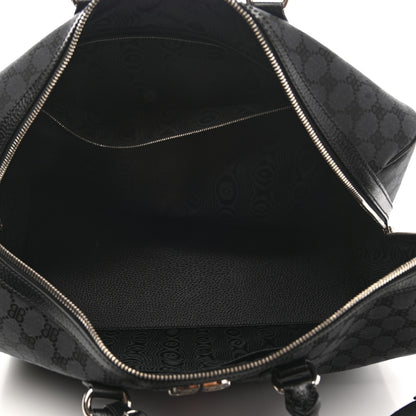 Gucci X BALENCIAGA BB Monogram Web Medium Ophidia Carry-On Duffle Bag Black 4 of 9