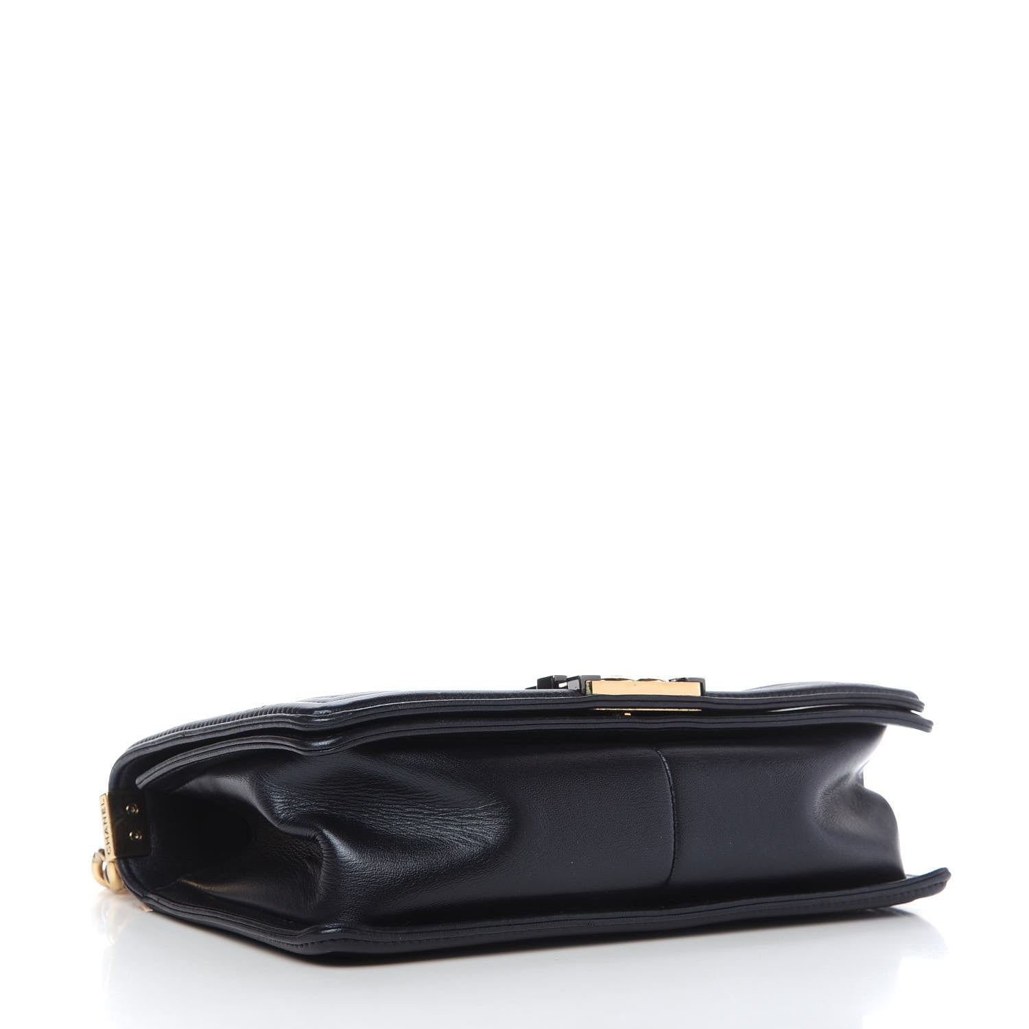 Chanel Lambskin Embossed Medium Boy Cube Flap Navy 4 of 10