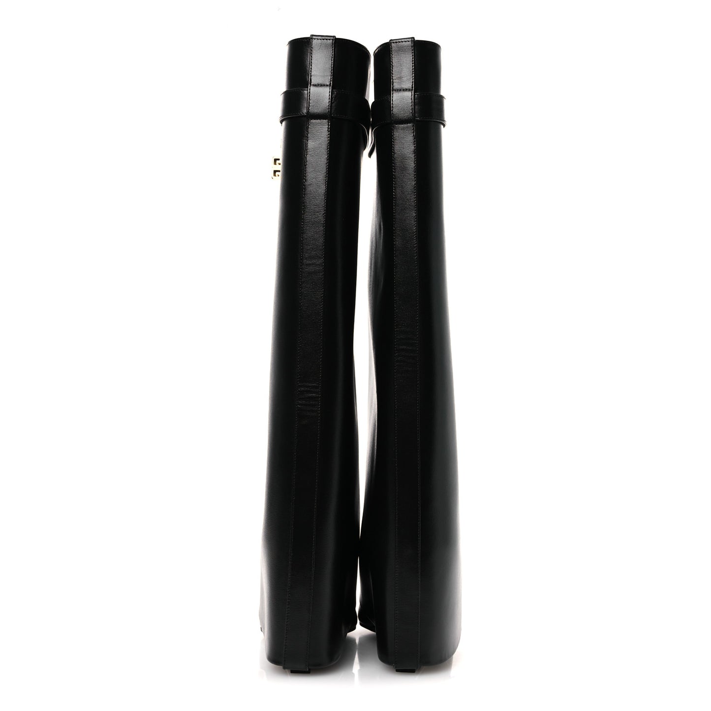 Calfskin Shark Lock Pant Boots 37.5 Black