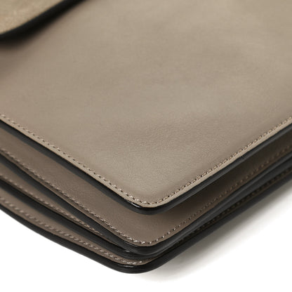 Chloe Calfskin Suede Medium Faye Shoulder Bag Motty Grey 10 of 12