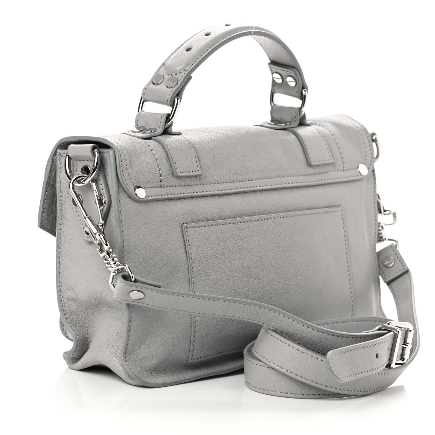 Lambskin Tiny PS1 Satchel Fog