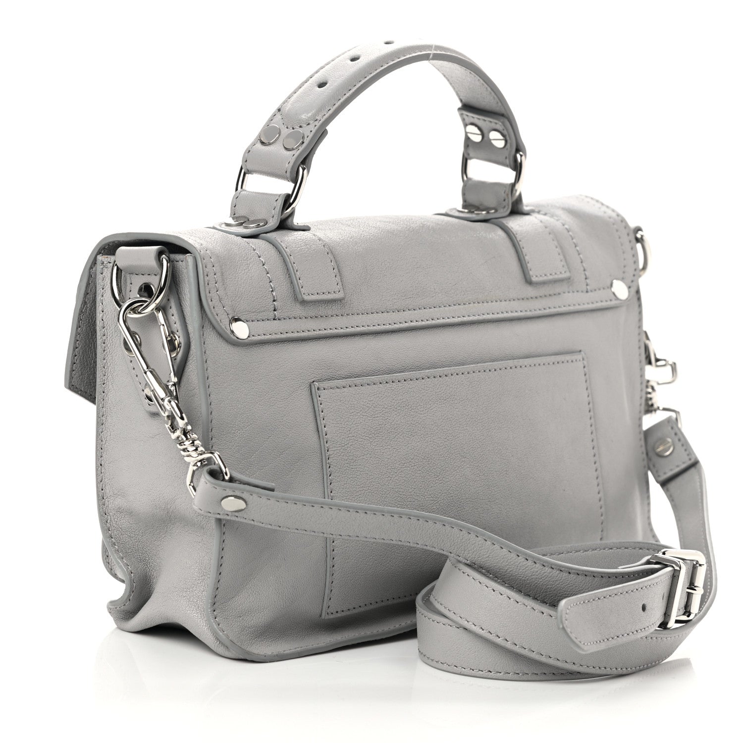 Proenza Schouler Lambskin Tiny PS1 Satchel Fog 3 of 11