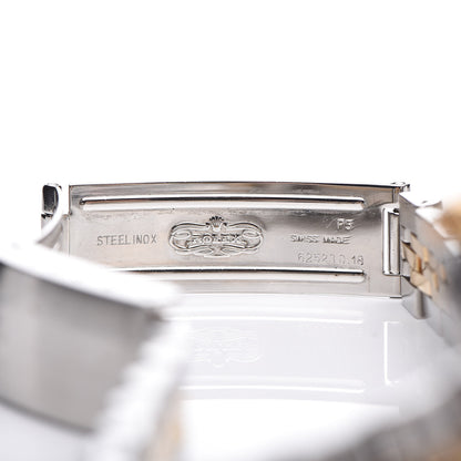 Rolex Stainless Steel 18K Yellow Gold Diamond 26mm Oyster Perpetual Datejust Watch Silver 69173 7 of 8
