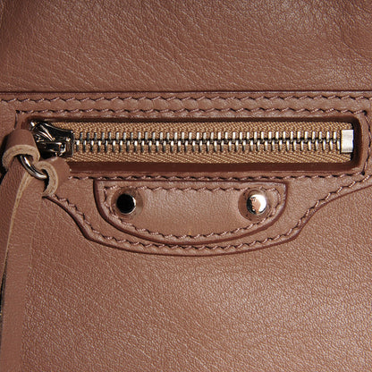 Balenciaga Veau Papier A6 Zip Around Tote Sable 9 of 11