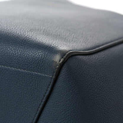 Celine Soft Grained Calfskin Sangle Bucket Bag Navy Blue 9 of 9