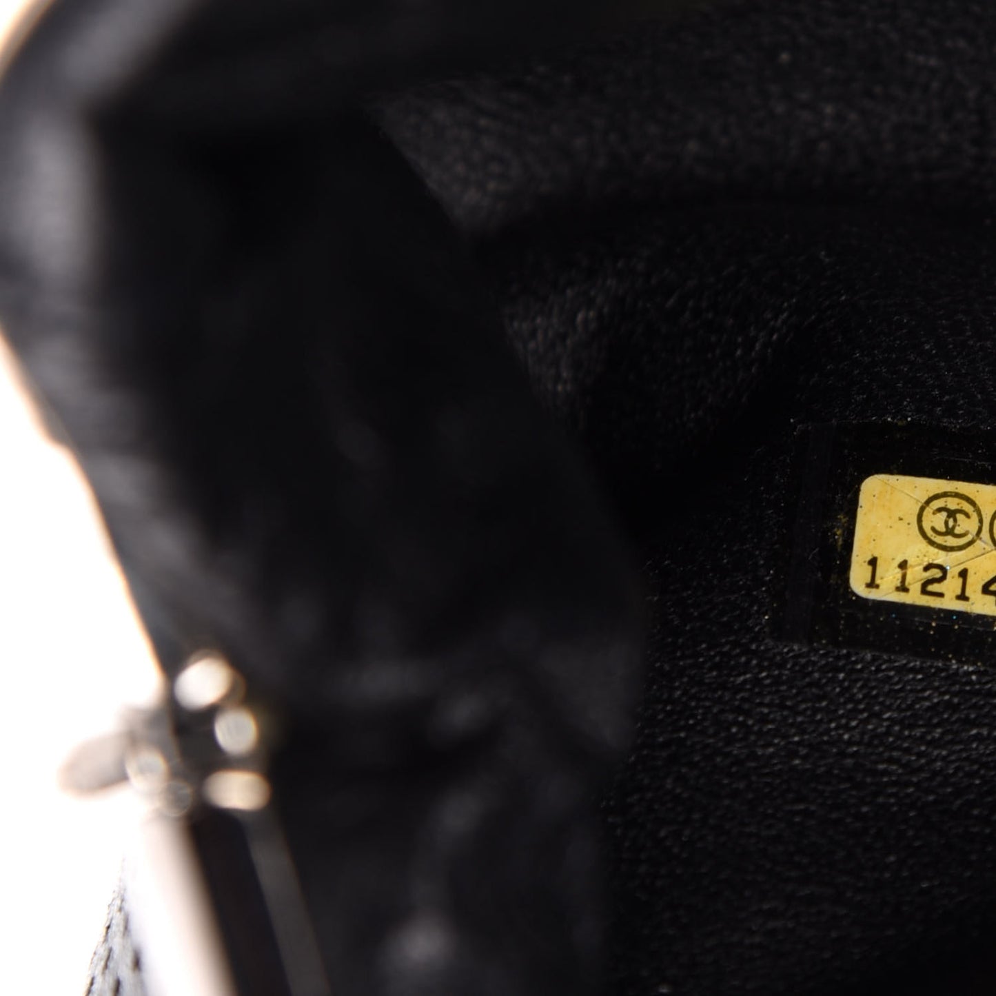 Lambskin Perforated Timeless Clutch Black