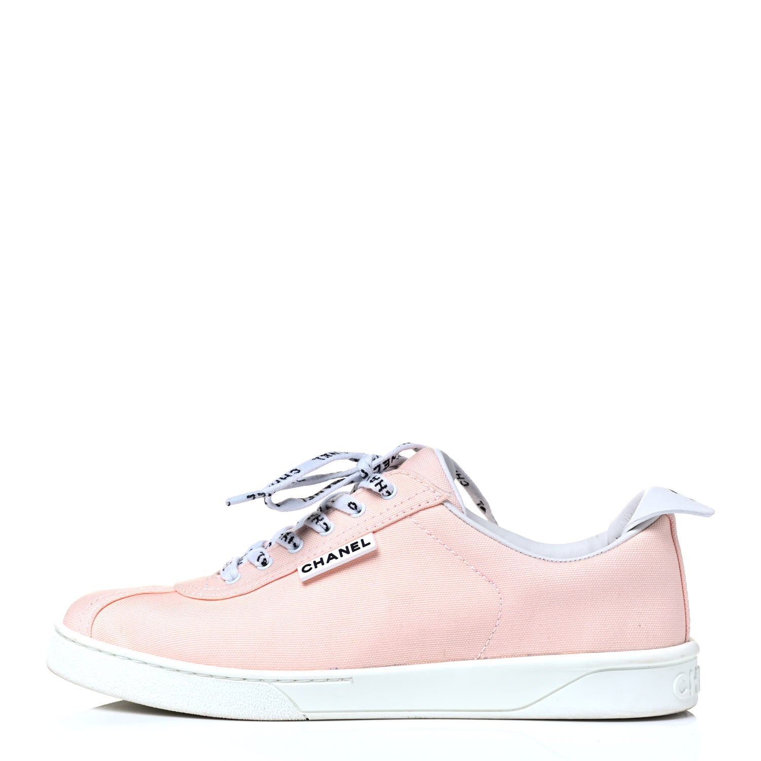 Chanel Canvas Womens Sneakers 38.5 Light Pink 2 of 8