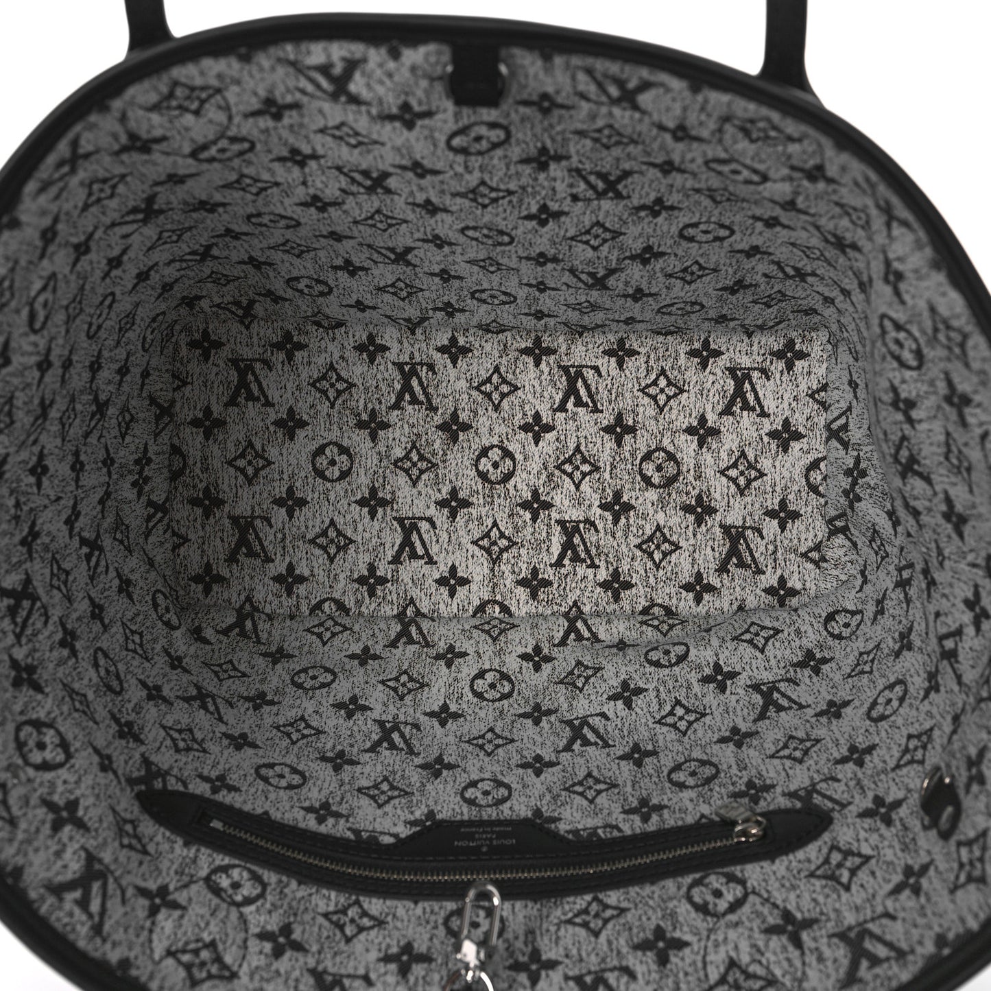 Denim Monogram Jacquard Neverfull MM Grey