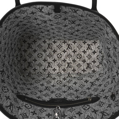 Louis Vuitton Denim Monogram Jacquard Neverfull MM Grey 5 of 8