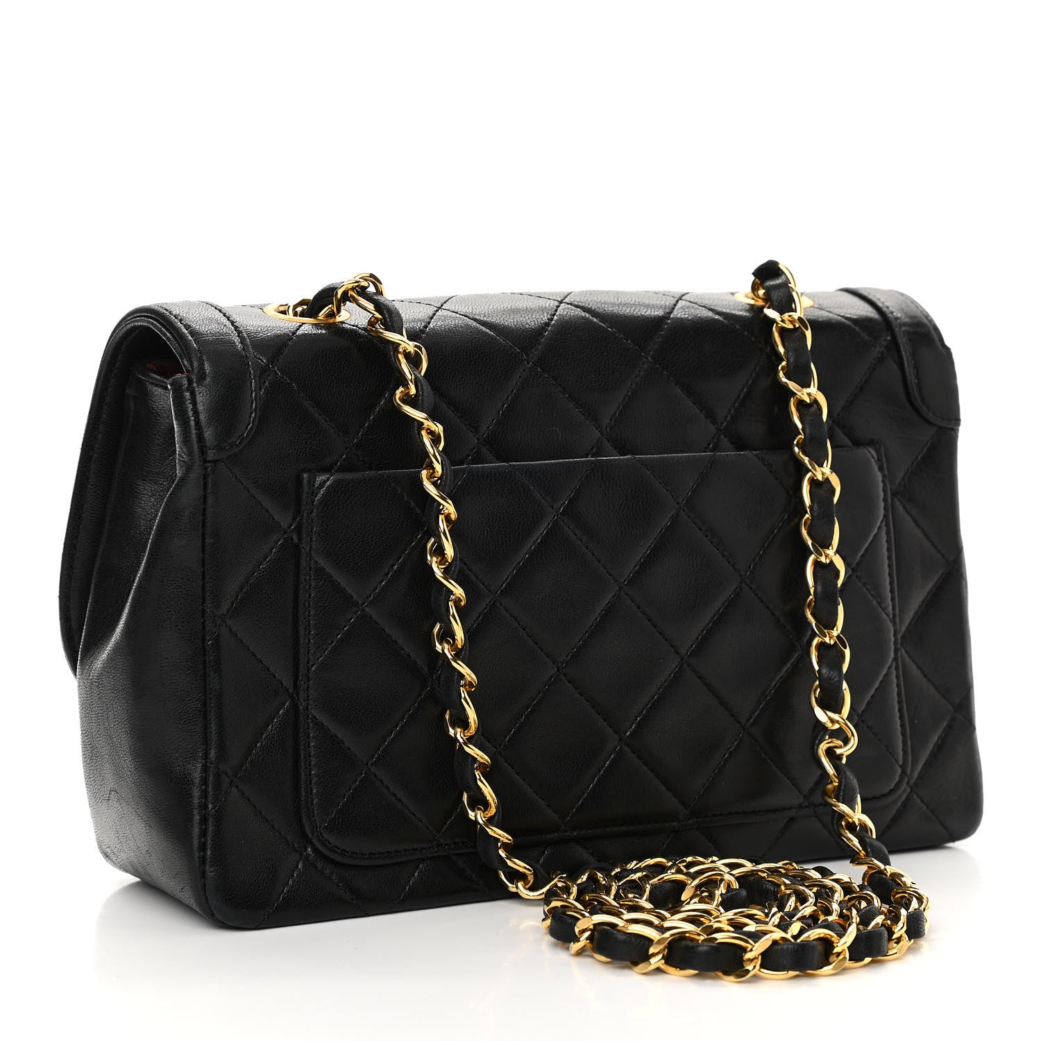 Chanel Lambskin Quilted Medium Single Flap Black 3 of 13
