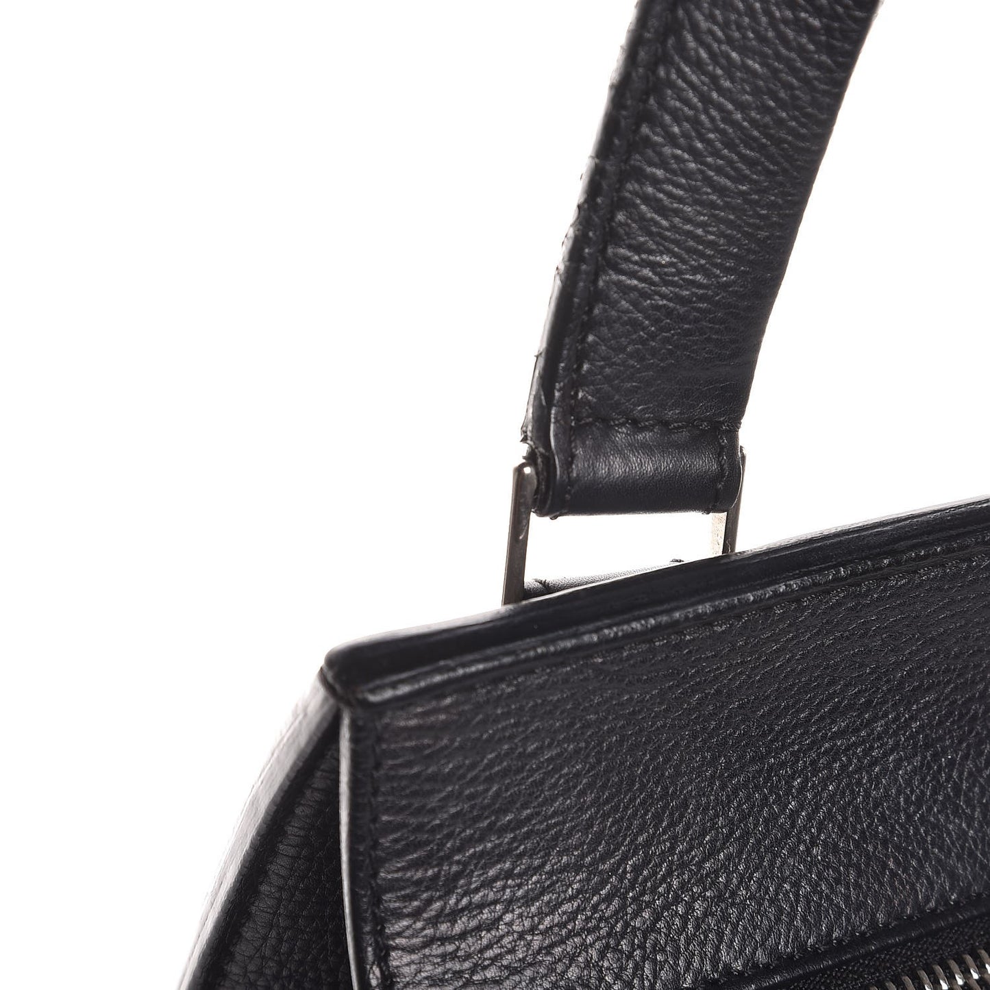 Grained Calfskin Medium Edge Shoulder Bag Black