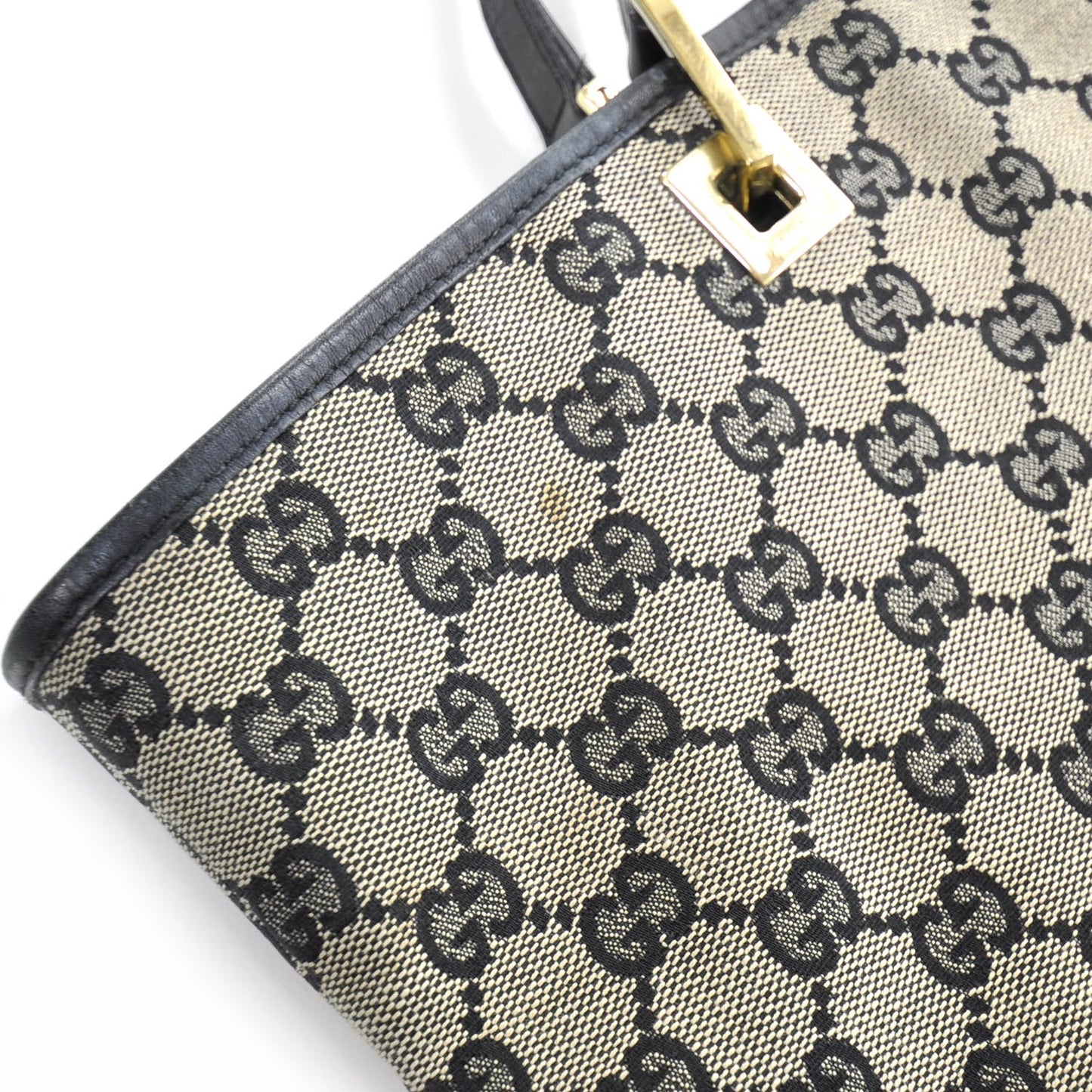 Monogram Large Bucket Tote Navy