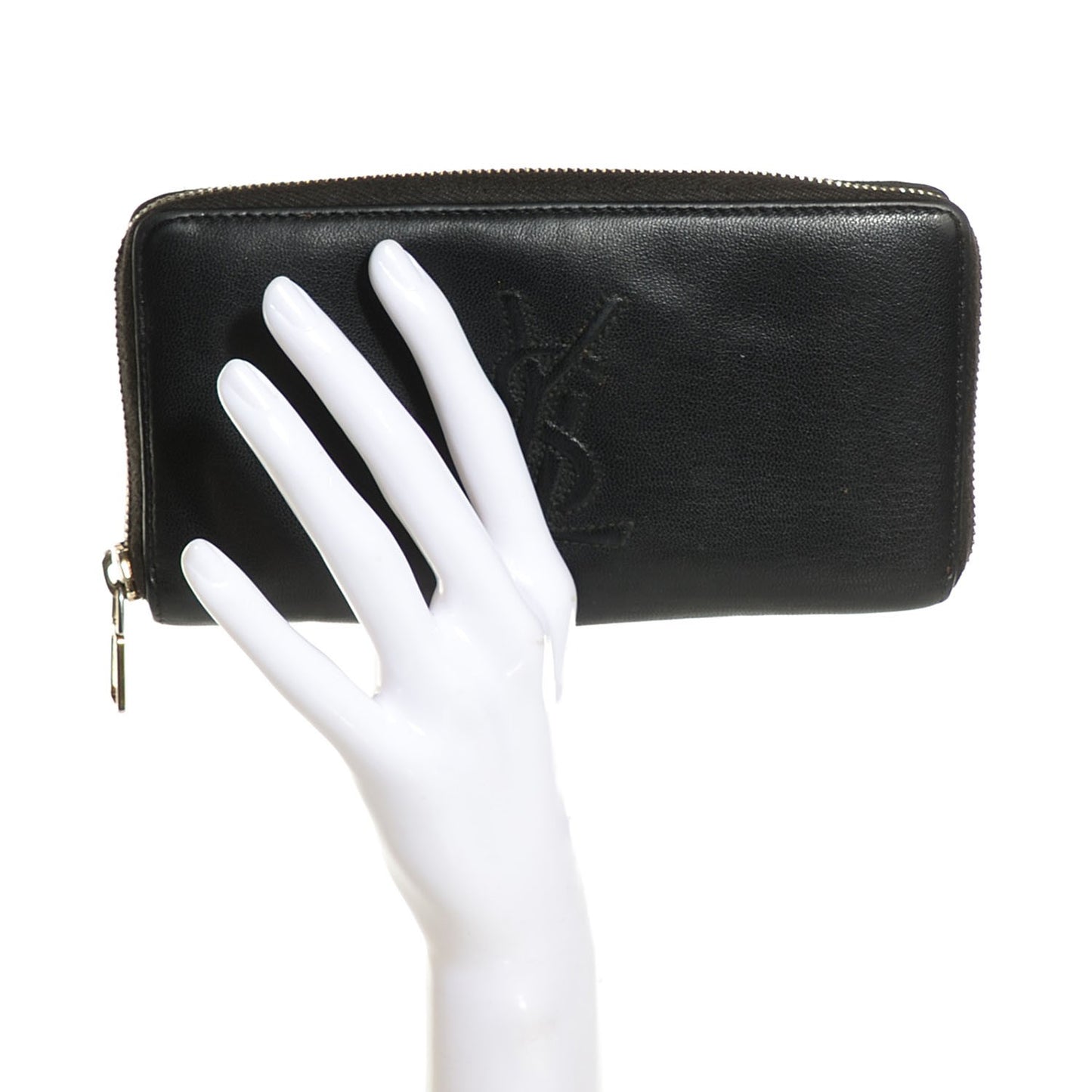 Chevre Belle De Jour Zip Around Wallet Black