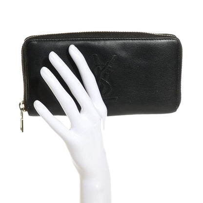 Saint Laurent Chevre Belle De Jour Zip Around Wallet Black 2 of 9