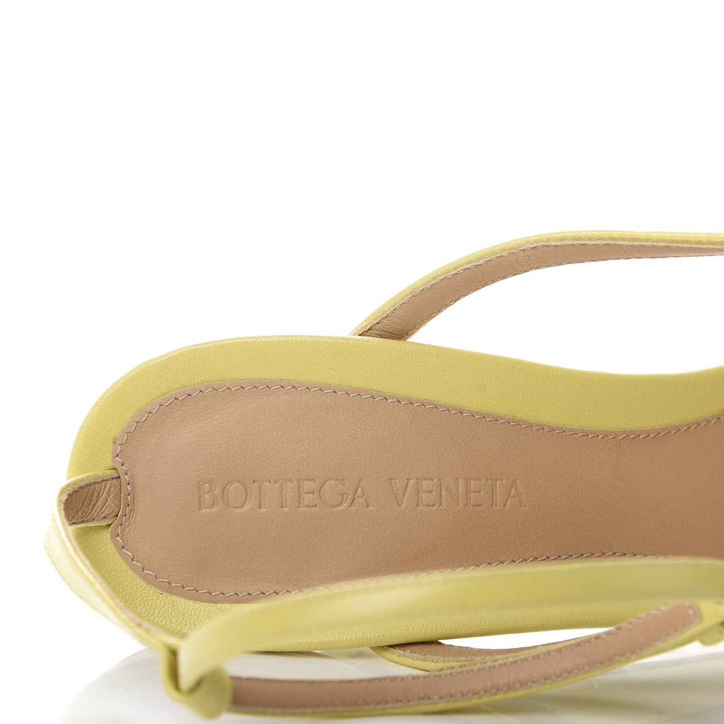 Lambskin Stretch Multi Strap 90mm Sandals 38 Pear