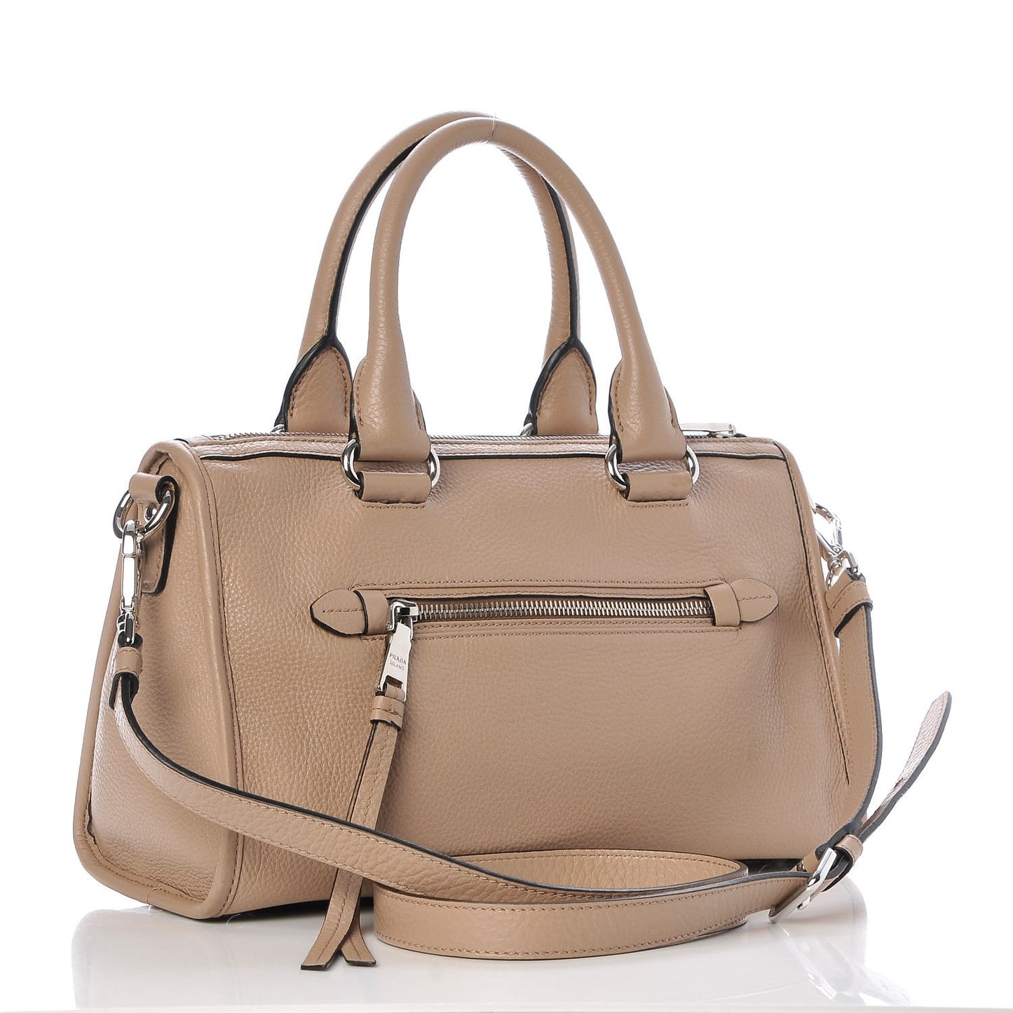 Vitello Phenix Shopping Satchel Cammeo
