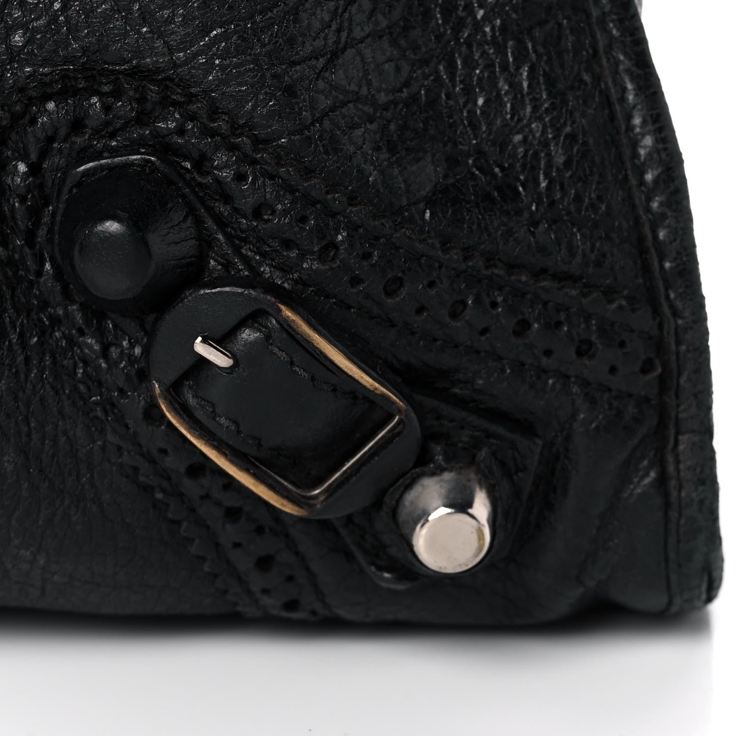 Balenciaga Agneau Giant Brogues Hardware City Black 16 of 20