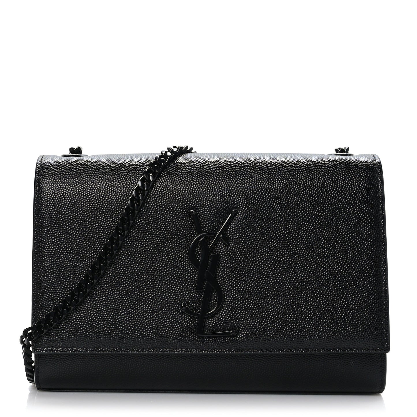 Grain De Poudre Small Monogram Monochrome Kate Satchel Black