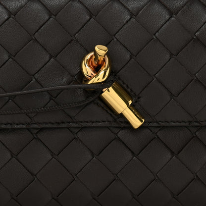 Bottega Veneta Nappa Intrecciato Long Andiamo Top Handle Clutch Fondant 8 of 10
