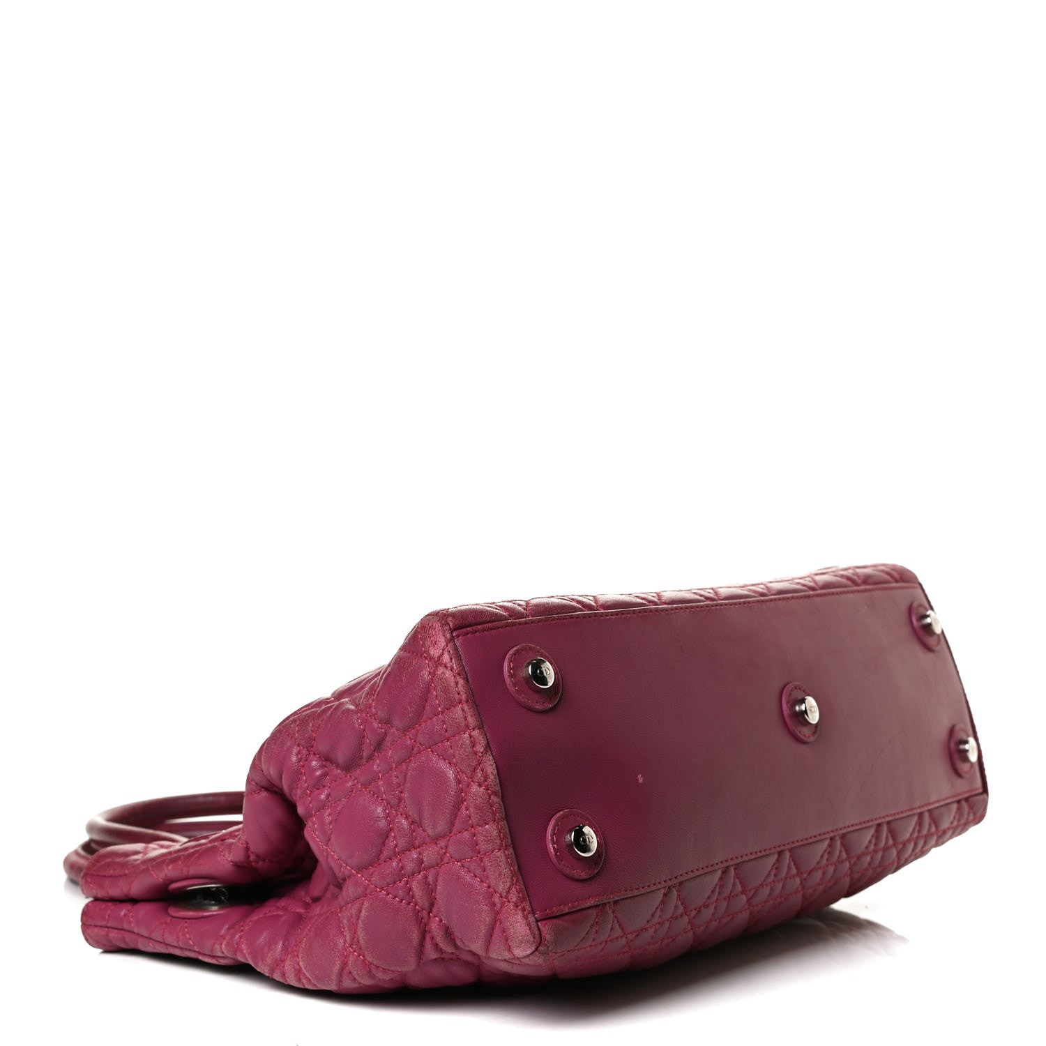 Christian Dior Lambskin Cannage Chri Chri Tote Fuchsia 4 of 24