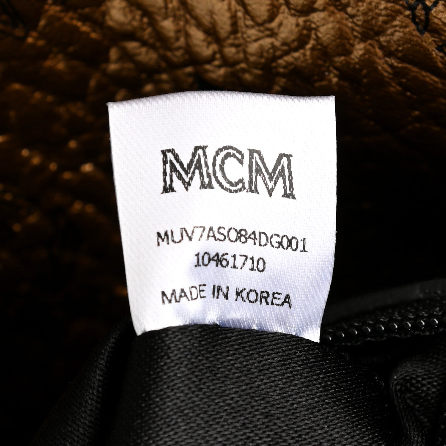 MCM Metallic Visetos Traveler Weekender Duffle Bag Gold 5 of 8