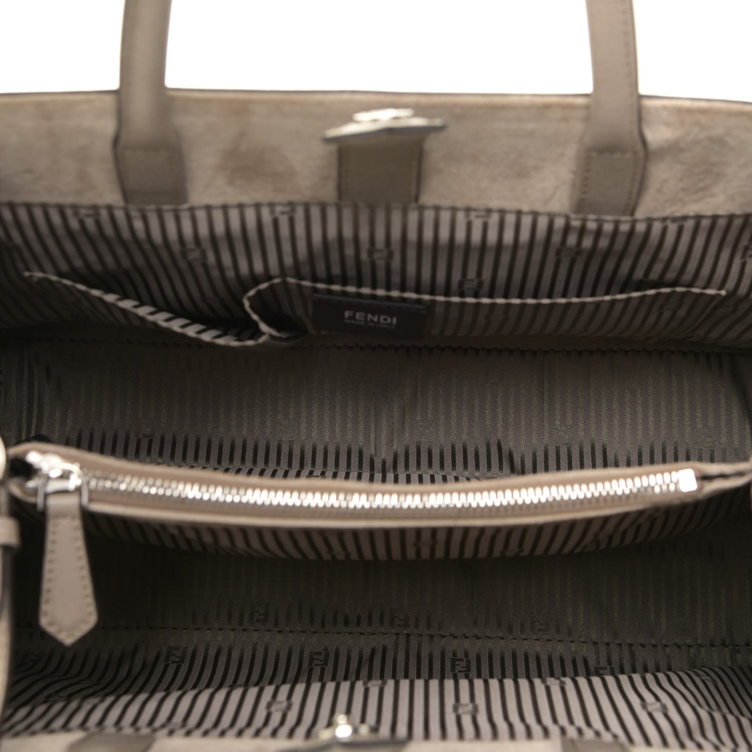 Fendi Vitello Elite Regular 2Jours Tote Tortora 5 of 11