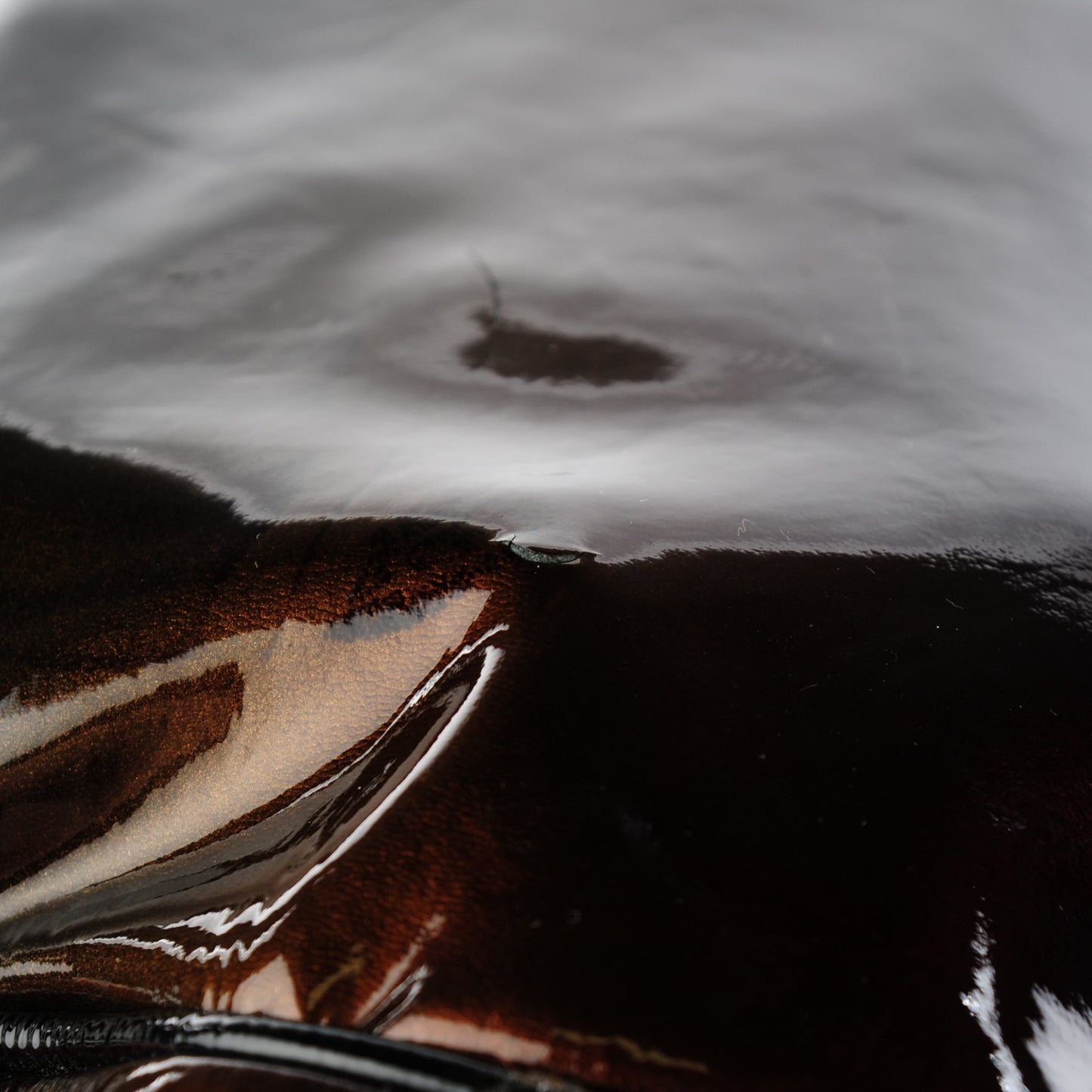 Patent Large Indy Top Handle Bag Bronze Black