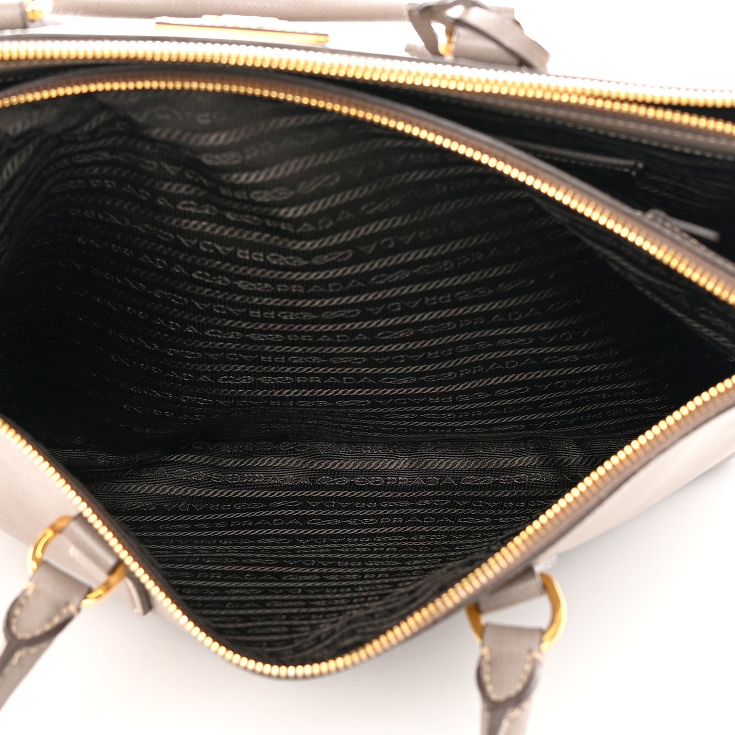 Saffiano Large Galleria Double Zip Tote Argilla