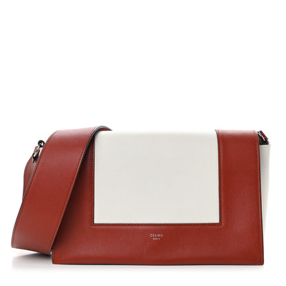 Celine Shiny Smooth Calfskin Medium Frame Shoulder Bag Maple White 1 of 12
