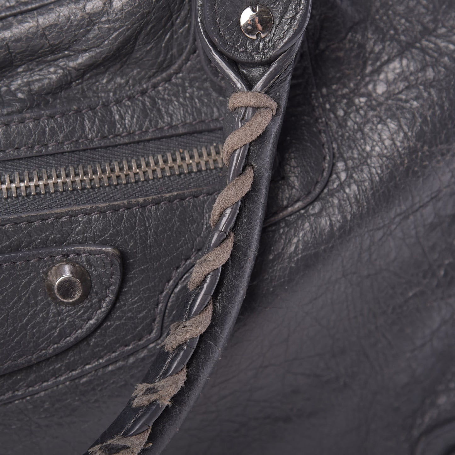Agneau Classic Silver Hardware City Gris Fossile Anthracite