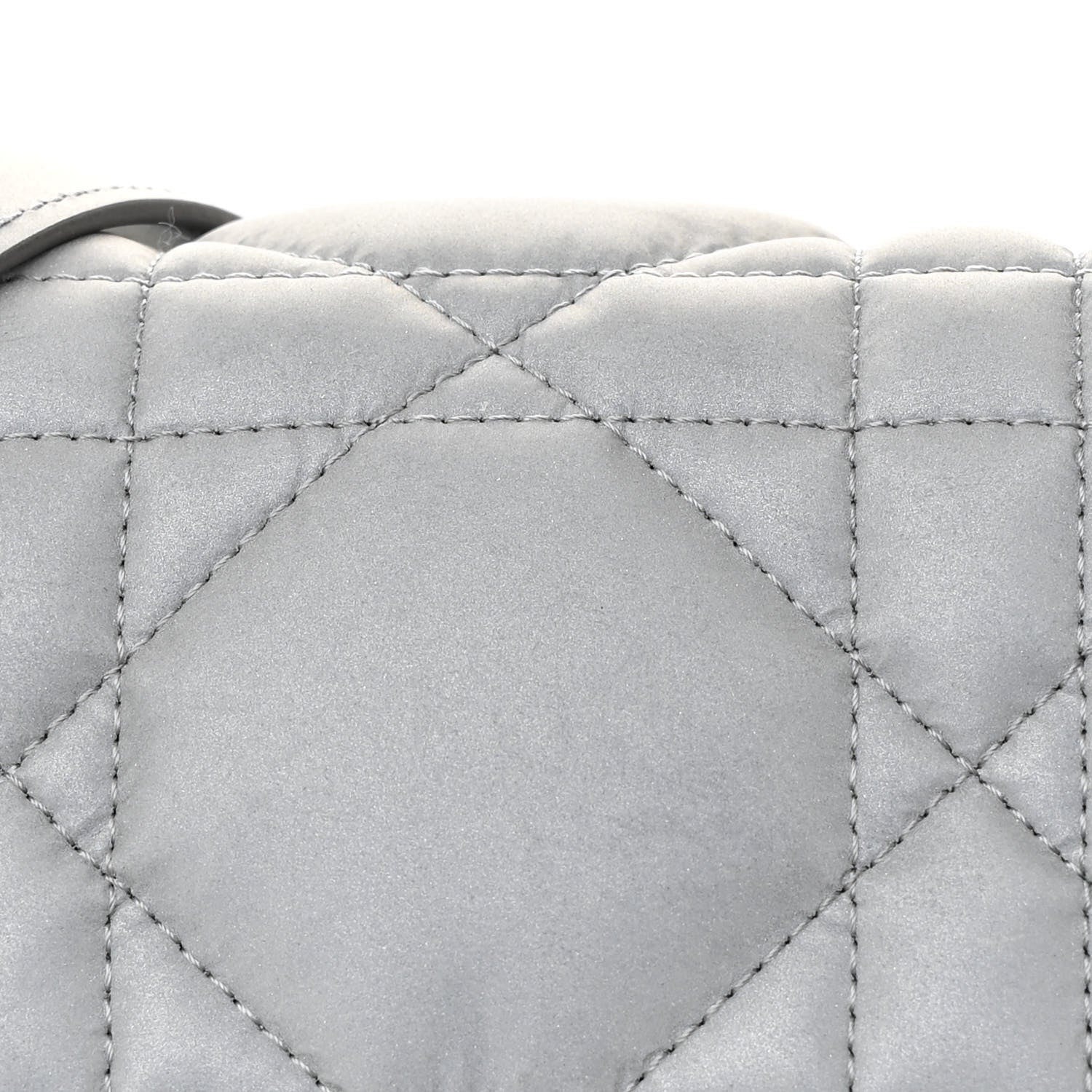 Christian Dior Calfskin Macrocannage Small Diorcamp Messenger Argent 8 of 11