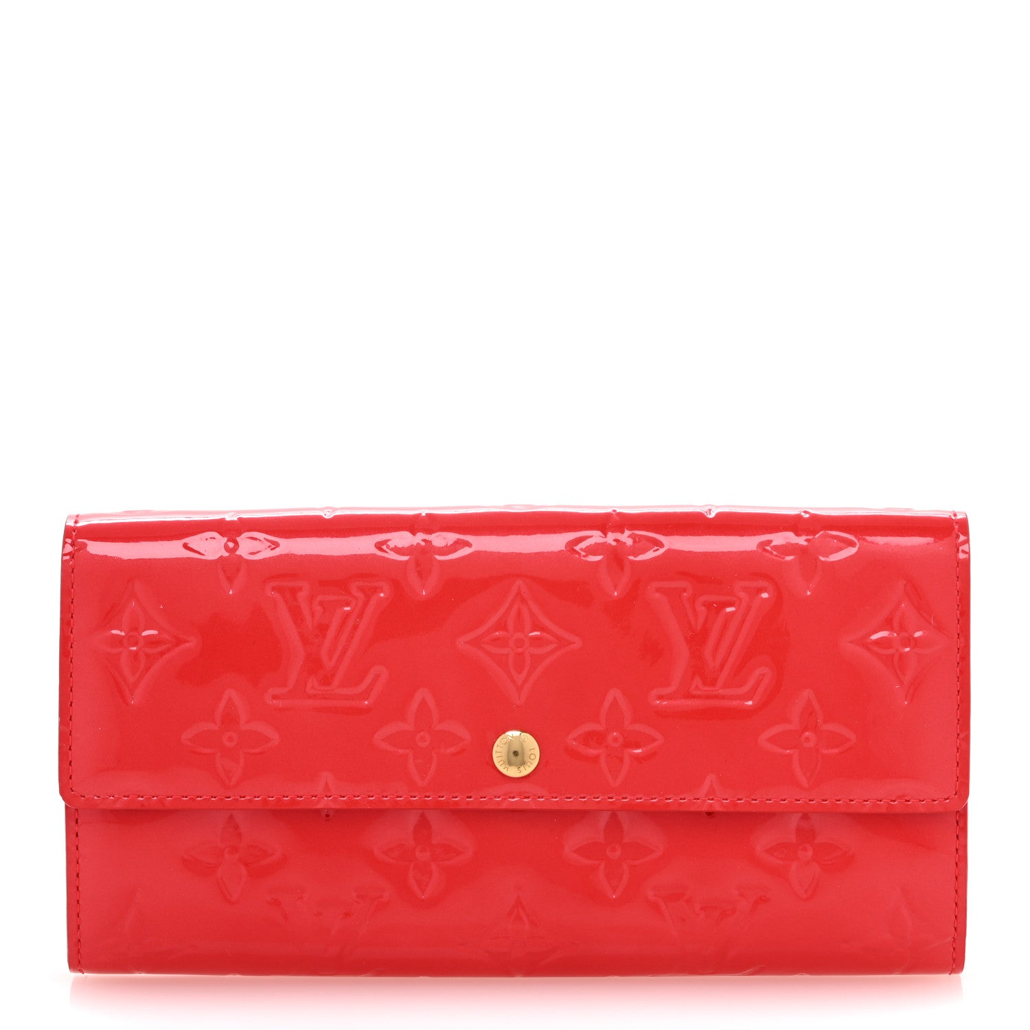 Louis Vuitton Vernis Sarah Wallet Rouge Grenadine 1 of 9