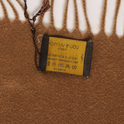 Louis Vuitton Cashmere Jhelam Stole Caramel 4 of 8
