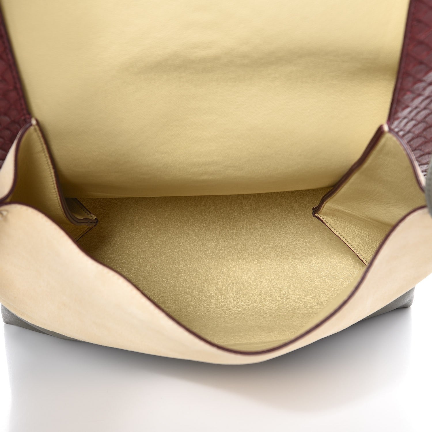 Celine Python Calfskin All Soft Shoulder Bag Burgundy 6 of 12
