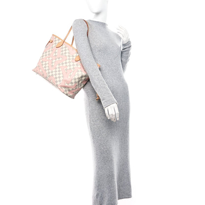 Louis Vuitton Damier Azur Tahitienne Neverfull MM 2 of 14