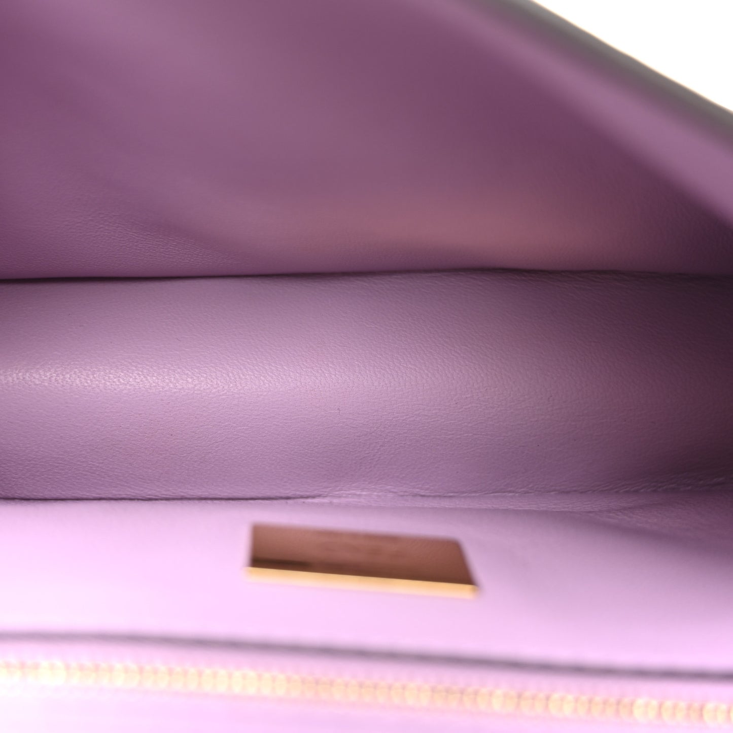 Nappa FF Embossed Small Midi Chain Baguette Violetta