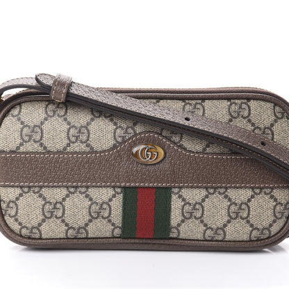 Gucci GG Supreme Monogram Web Mini Ophidia GG Bag Brown 7 of 9