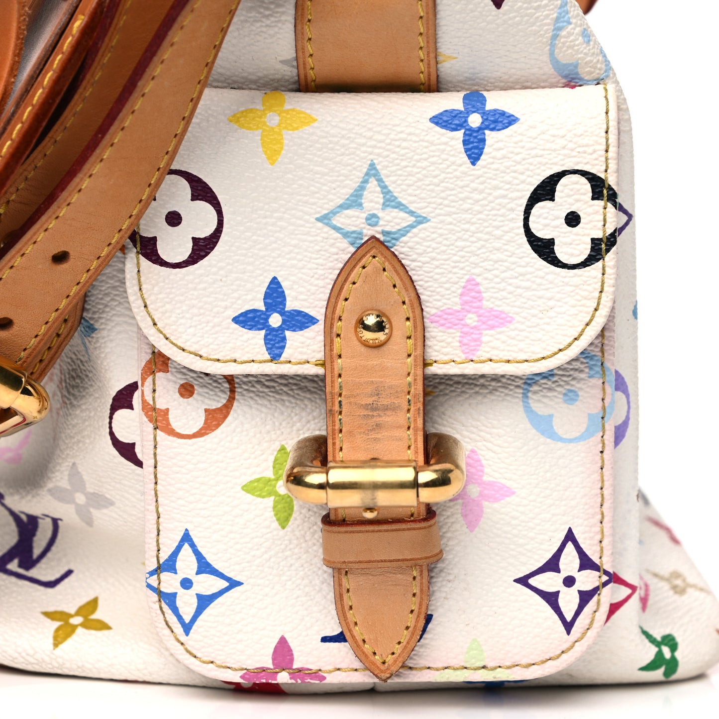 Monogram Multicolor Petit Noe White