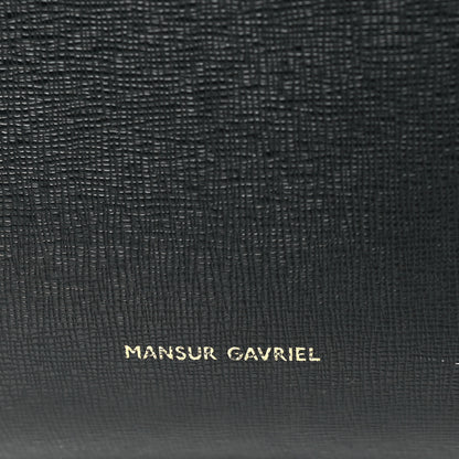 Mansur Gavriel Saffiano Mini Bucket Bag Black Flamma 6 of 13