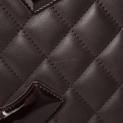 Chanel Calfskin Quilted Large Cambon Tote Brown 14 of 24