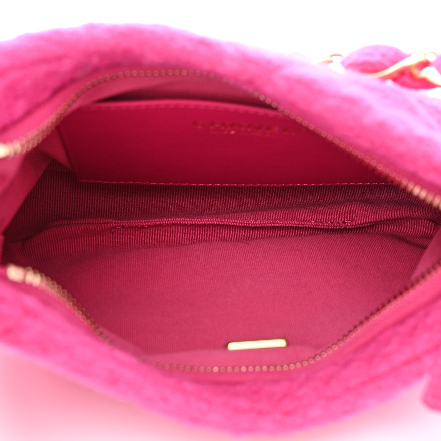 Chanel Cashmere Tweed Quilted CC Links Hobo Fuchsia 5 of 10