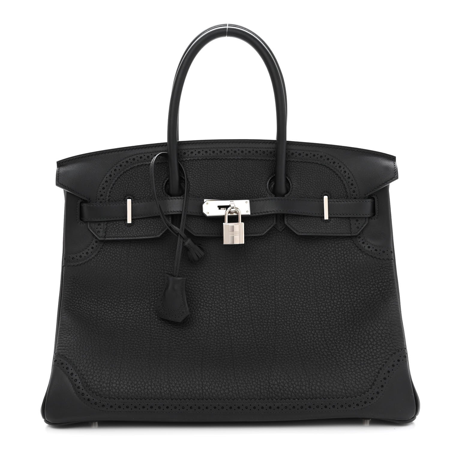 Hermes Togo Swift Ghillies Birkin 35 Black 1 of 10