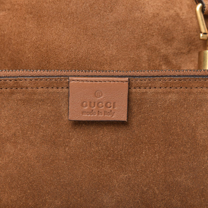 Gucci Suede Web Small Jackie Bucket Bag Brown 9 of 11