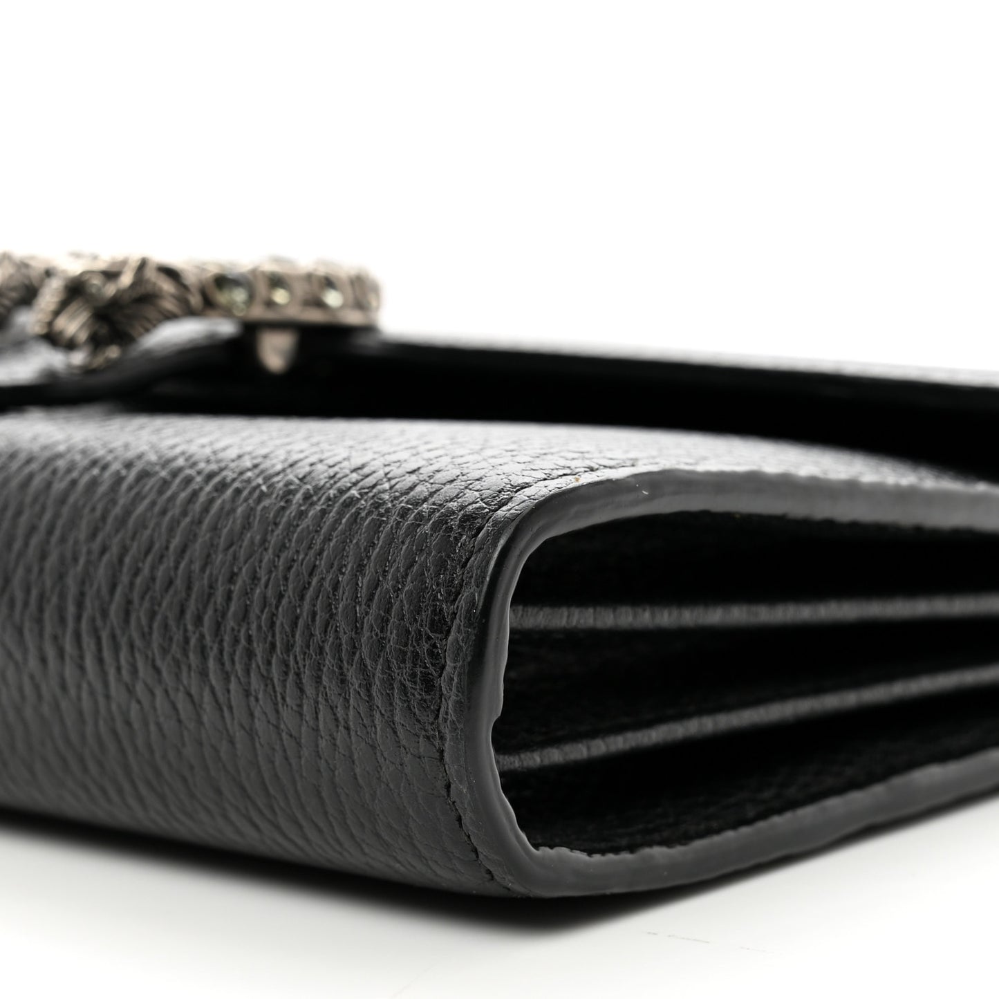 Calfskin Mini Dionysus Chain Wallet Black
