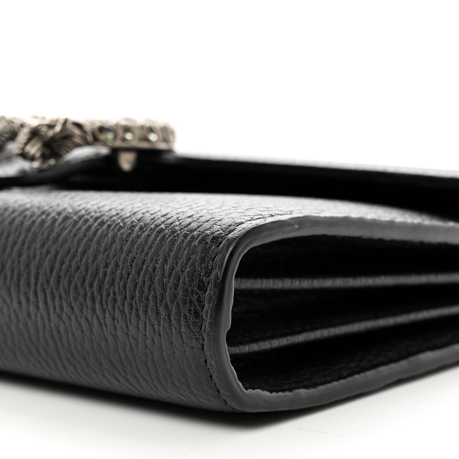 Gucci Calfskin Mini Dionysus Chain Wallet Black 9 of 11