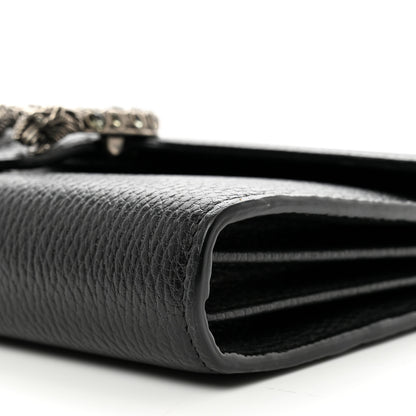 Gucci Calfskin Mini Dionysus Chain Wallet Black 9 of 11