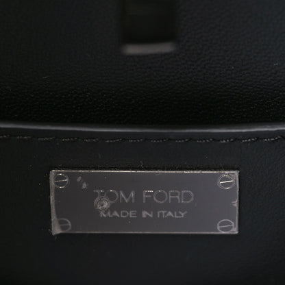 Tom Ford Patent Cosmo T Lock Chain Bag Black 6 of 8