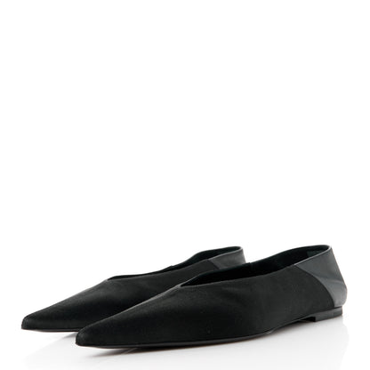 Saint Laurent Patent Smooth Lambskin Anais Slingback Flats 38.5 Black 3 of 9
