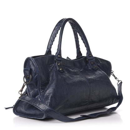 Balenciaga Agneau Classic Hardware Part Time Bleu Mineral 4 of 13
